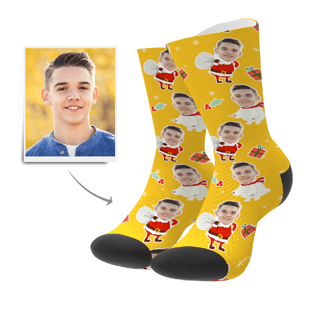 Personalisierte Gesicht Socken - Weihnachtsgeschenk