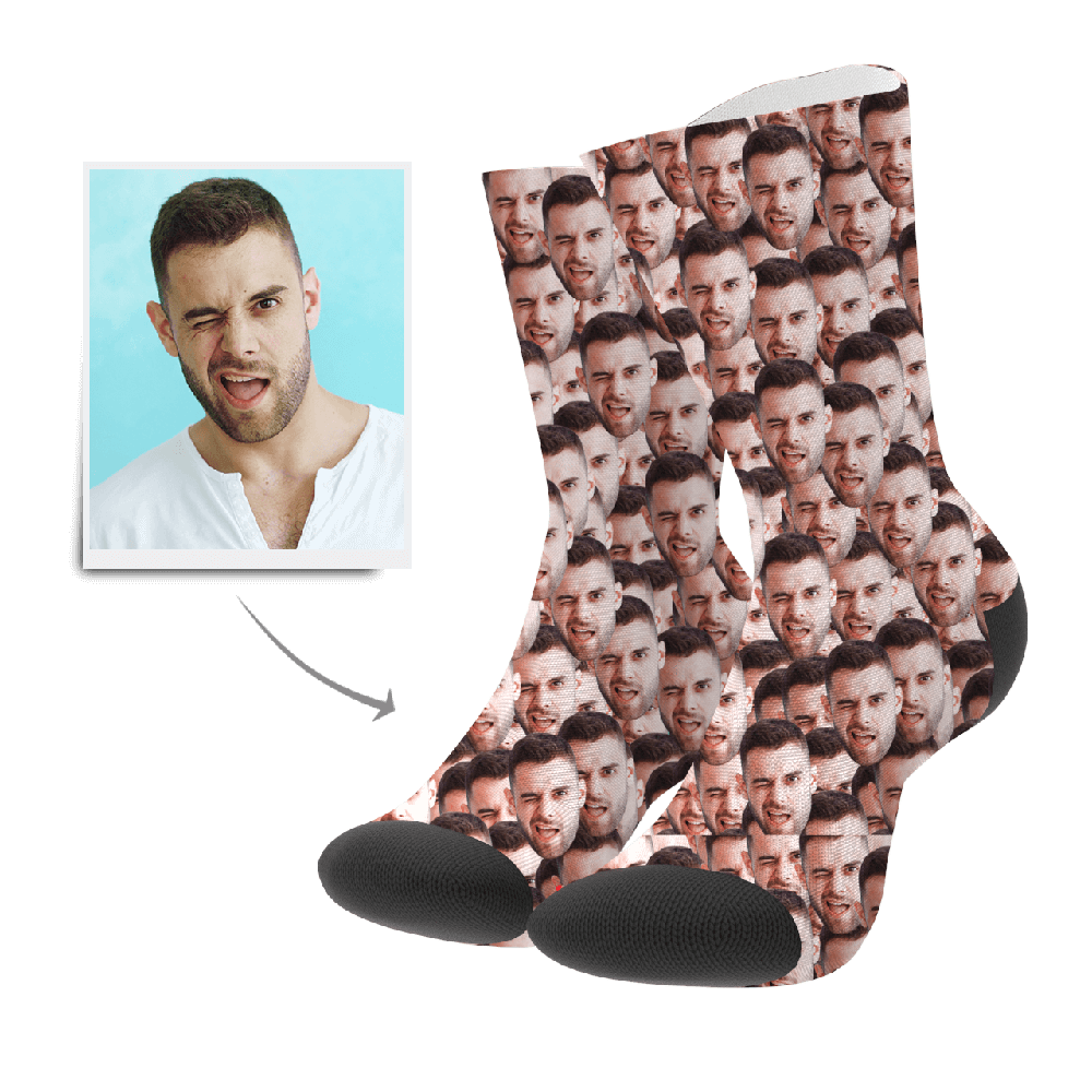 Gesichts Socken Socken Mit Foto Bedrucken Lassen Personalisierte Socken Mit Fotos