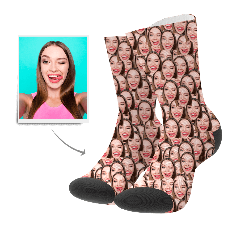 Gesichts Socken Socken Mit Foto Bedrucken Lassen Personalisierte Socken Mit Fotos