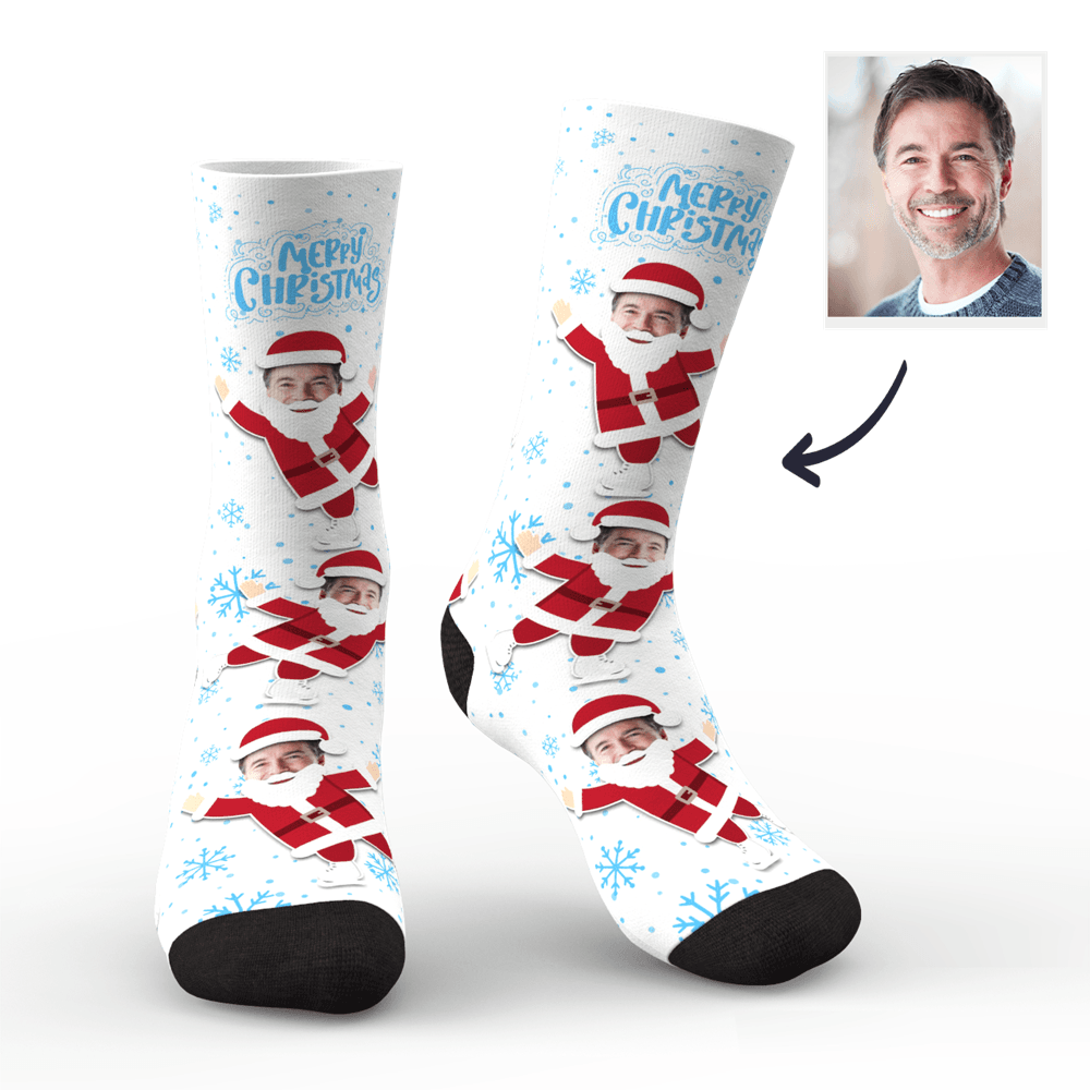 Weihnachts Socken Weihnachtsgeschenk Foto Socken Personalisiert Gesicht Socken