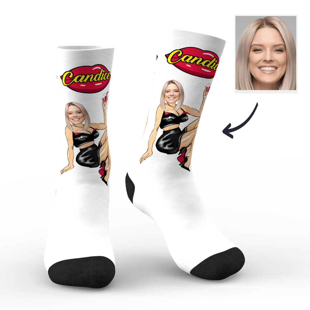 Weihnachts Socken Weihnachtsgeschenk Foto Socken Personalisiert Gesicht Socken