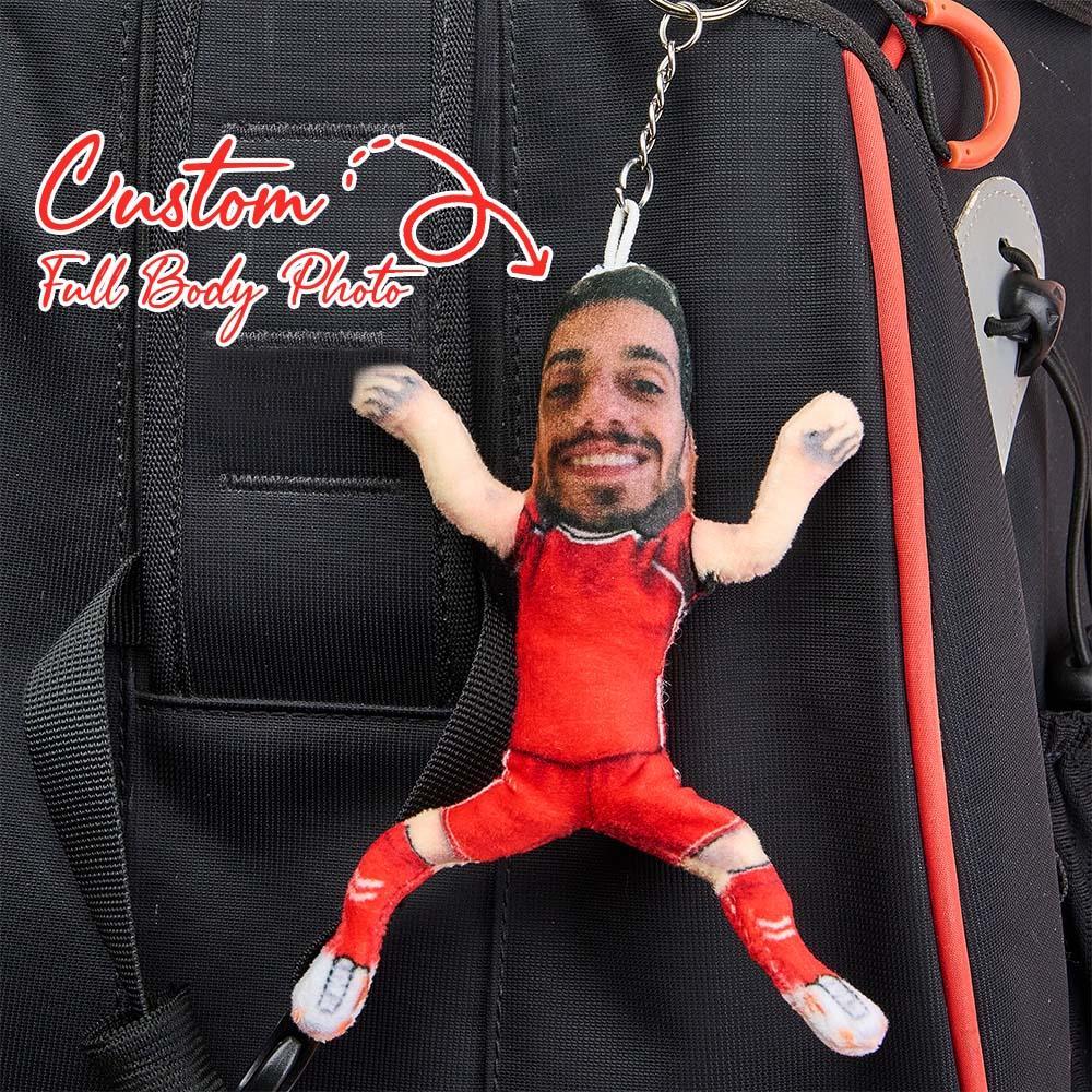 Personalisierte Fotopuppe Drehbarer Mini Me Puppen Schlüsselanhänger, Lustiger Taschenanhänger - dephotoblanket