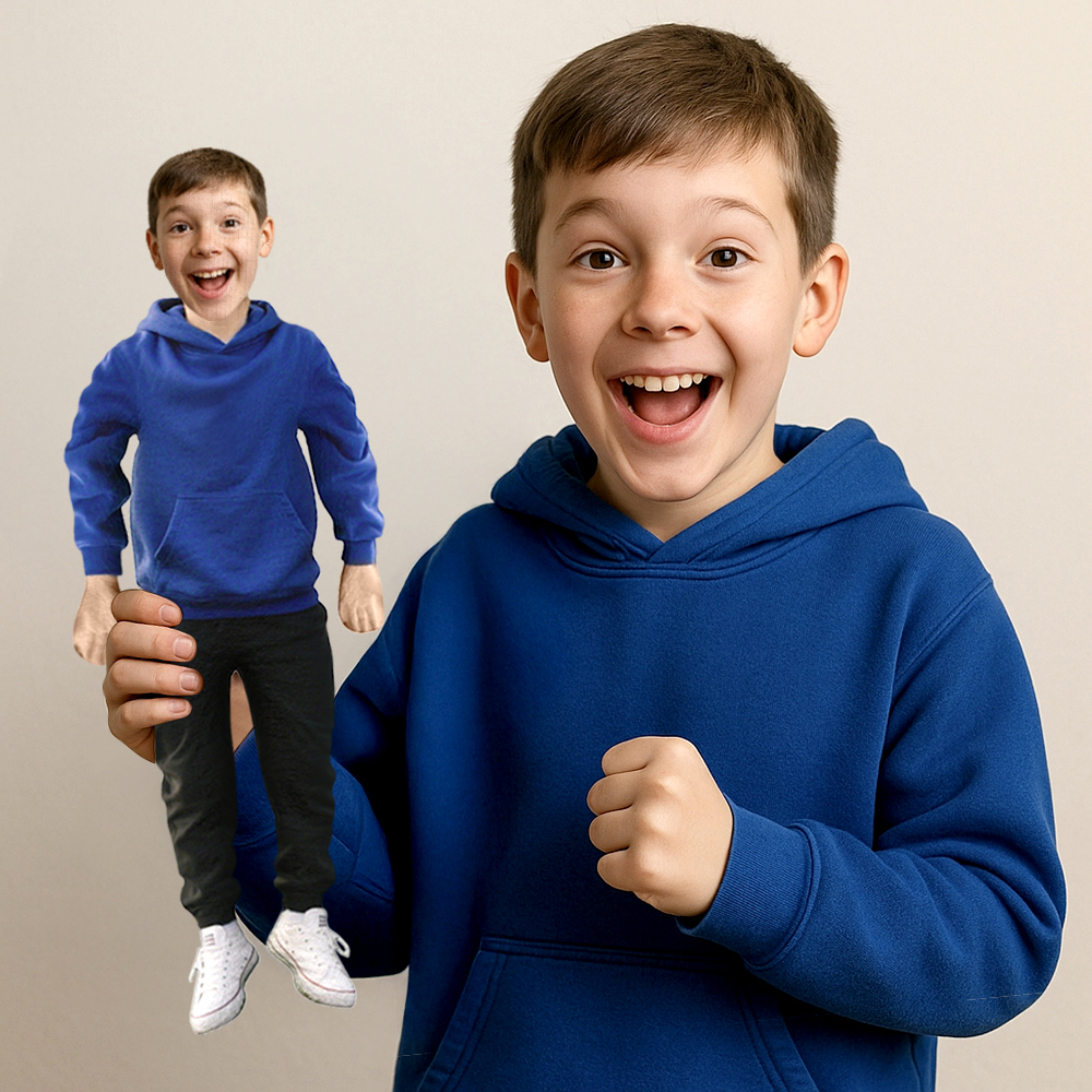 Personalisierte Fotopuppe Drehbarer Mini Me Puppen Schlüsselanhänger, Lustiger Taschenanhänger - dephotoblanket