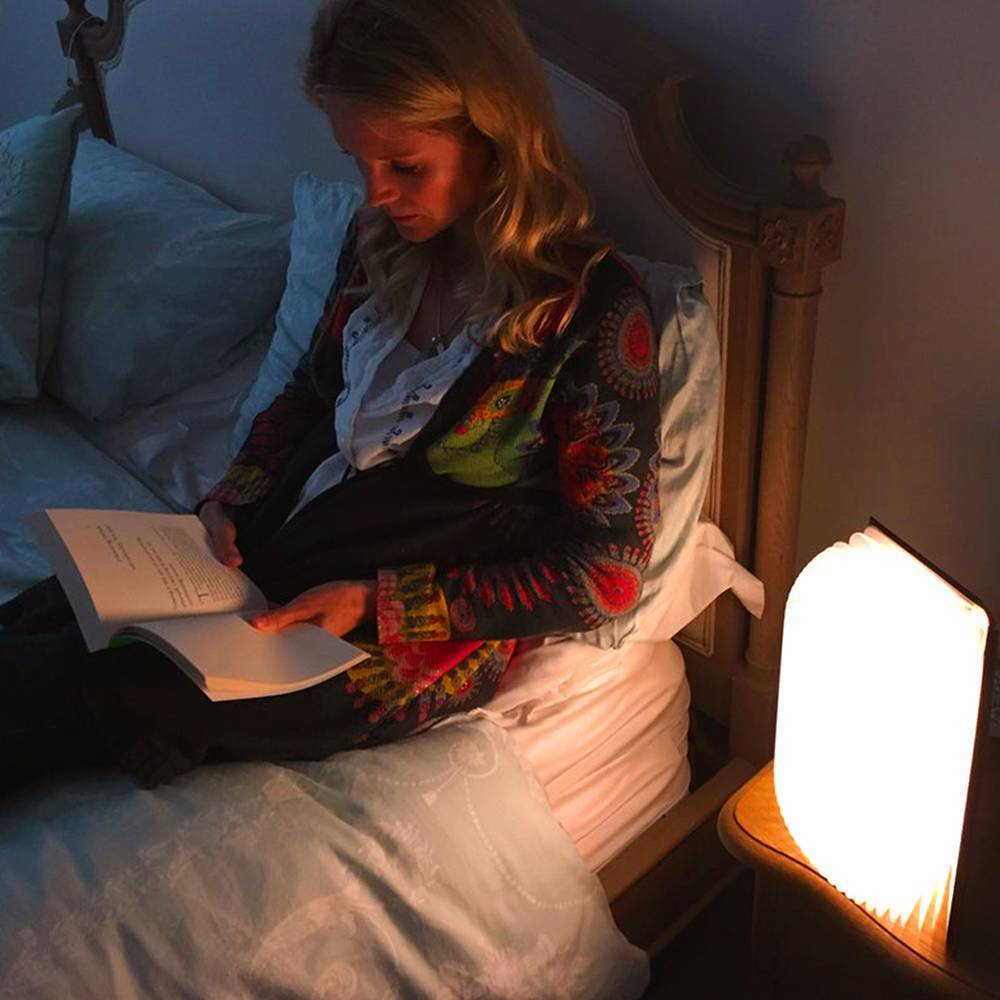 Personalisierter Erstaunlicher Buchlampen-schreibtisch, Paar-geschenklampe - Weiß Und Schwarz - dephotoblanket