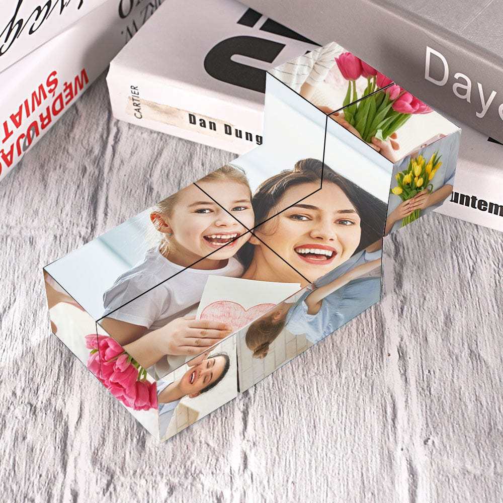 Benutzerdefinierter Fotowürfel, Magischer Fotowürfel Mit Spotify-code, Geschenk Für Mutter - dephotoblanket
