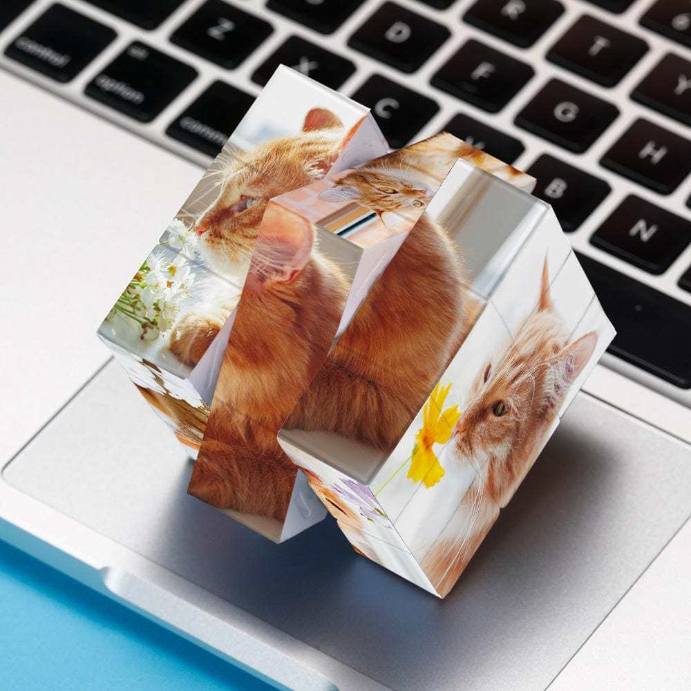 Individuelles Foto Rubic's Cube Haustier-gedenkgeschenk Für Haustierliebhaber - dephotoblanket