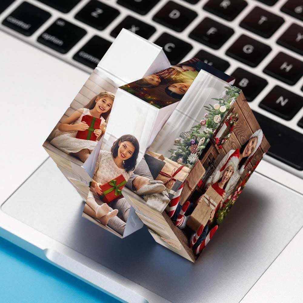 Benutzerdefinierte Zauberwürfel-fotowürfel-weihnachtsgeschenke Für Die Familie - dephotoblanket