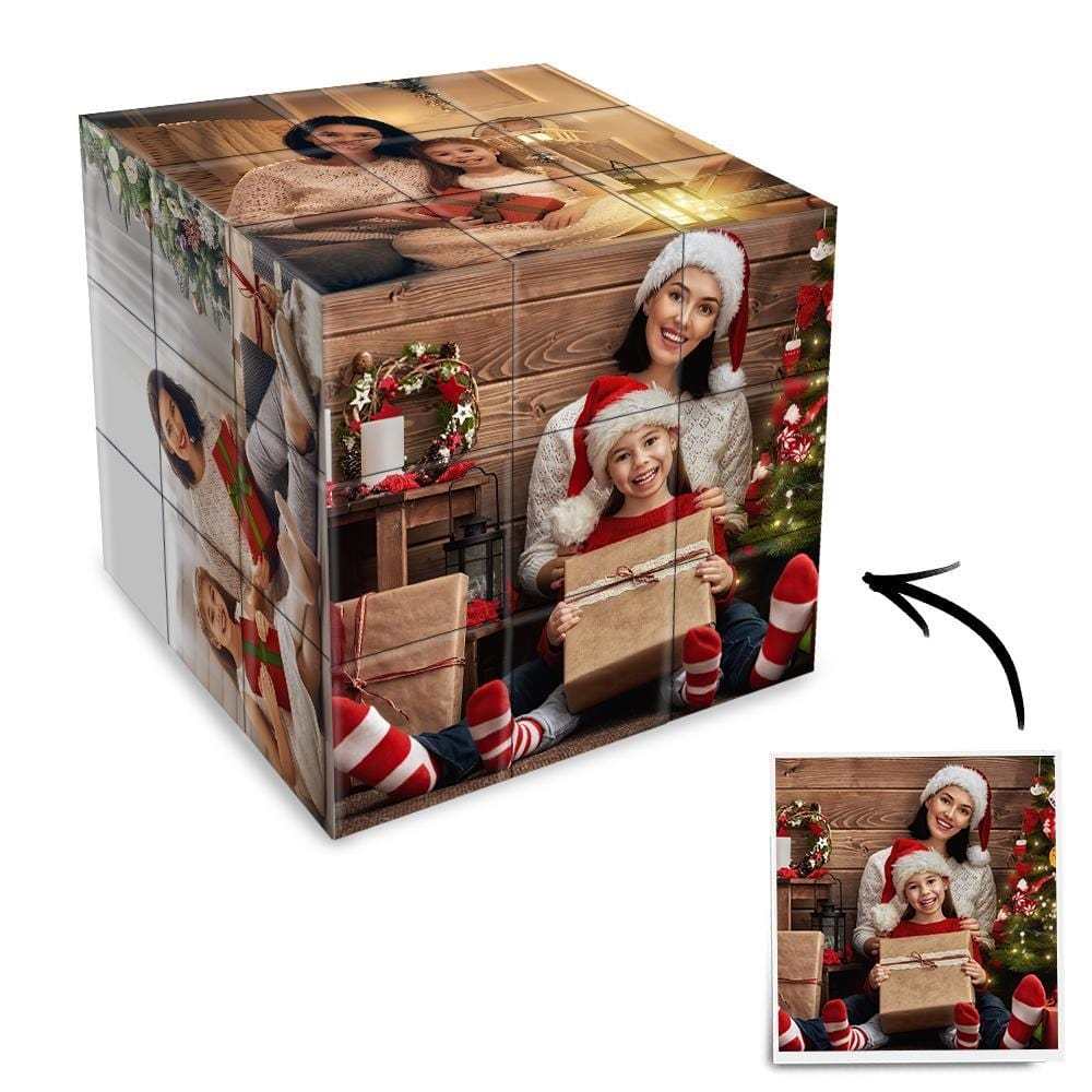 Benutzerdefinierte Zauberwürfel-fotowürfel-weihnachtsgeschenke Für Die Familie - dephotoblanket