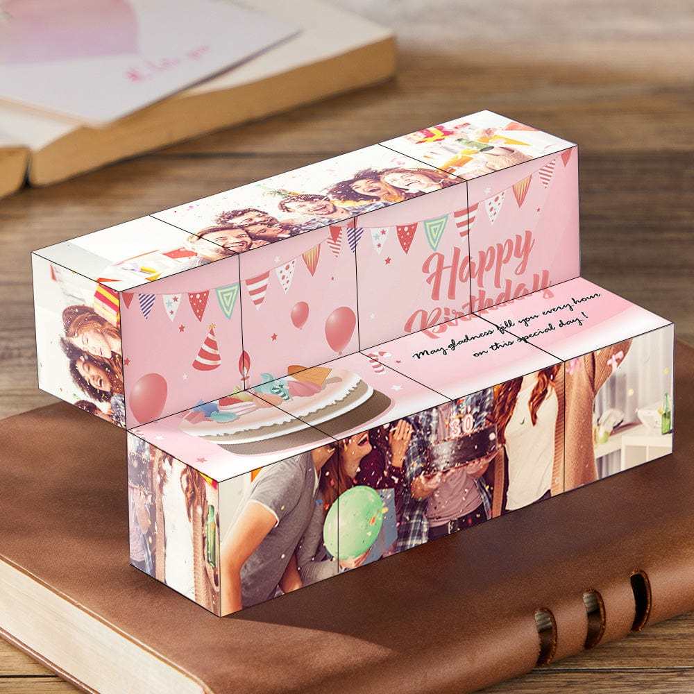 Personalisierter Rubik's Cube Infinity Fotowürfel Als Heimdekoration Für Meinen Mann - dephotoblanket