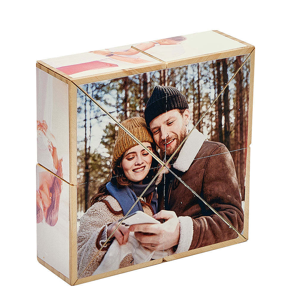 Personalisierter Rubik's Cube Mit Mehreren Fotos, Personalisierte Wohndekoration, Rubik's Cube - dephotoblanket