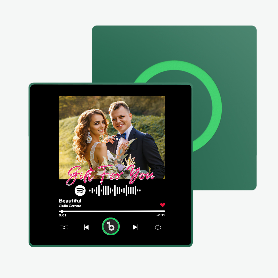 Personalisierter Musik-kühlschrankmagnet Mit Buntem Rahmen, Personalisierter Spotify-kühlschrankmagnet Mit Foto, Hochzeitsgeschenk - dephotoblanket