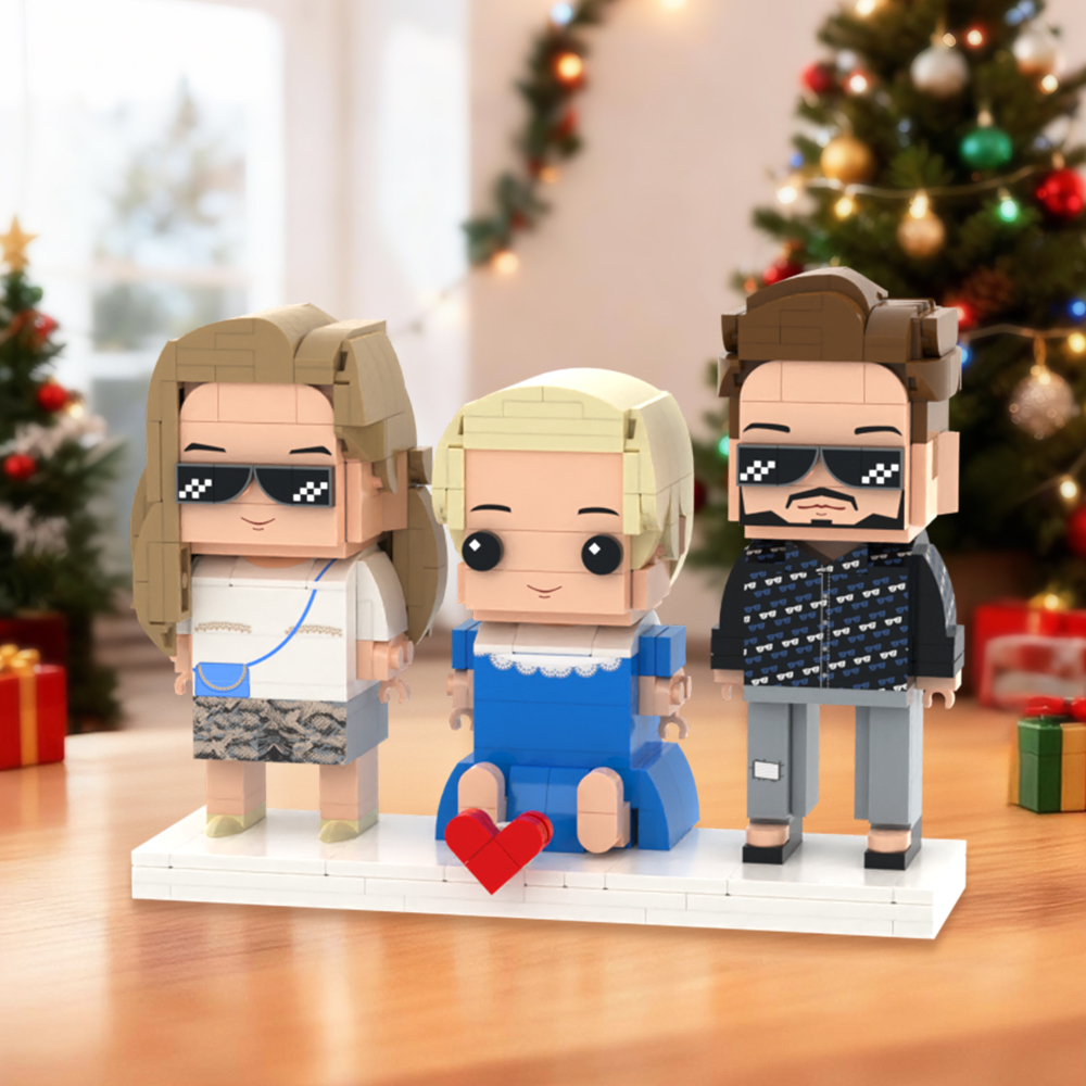Individuell Gestaltbare Ganzkörper-bausteinfiguren, Personalisierte Sitzende Bausteinfiguren, Universelles Steckspielzeug Aus Kunststoff, Geschenkideen Zu Weihnachten Für Ihre Liebsten - dephotoblanket