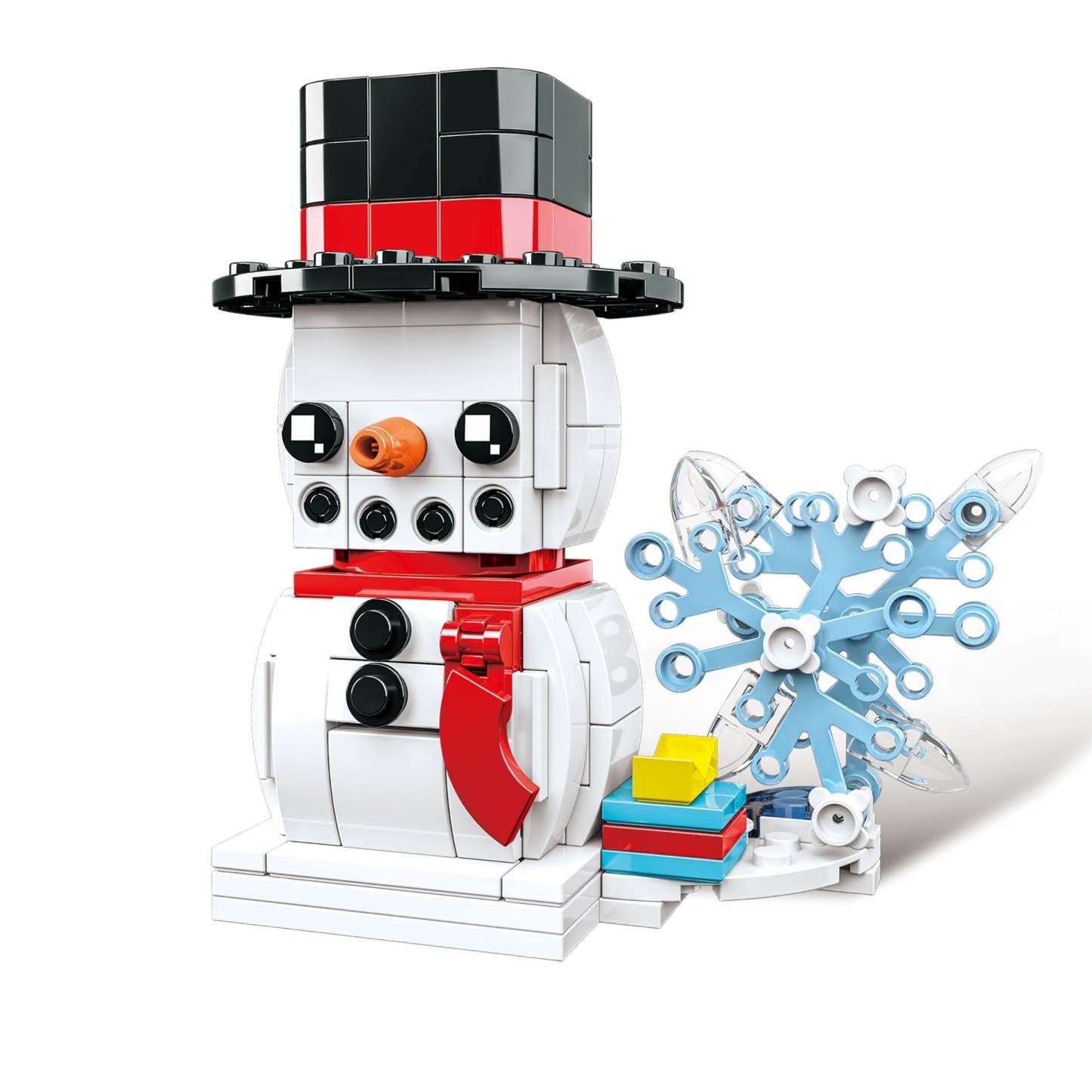 Snowman Small Particle Puzzle Building Block Toy Christmas Gifts