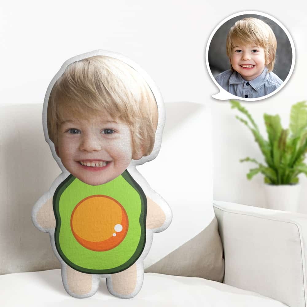 Benutzerdefinierte Gesicht Kissen Avocado Minime Personalisierte Foto Minime Kissen Geschenke - dephotoblanket