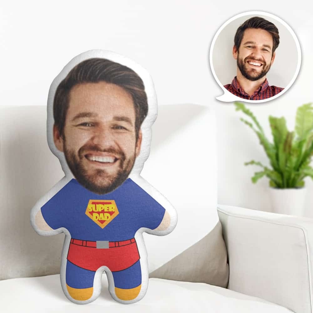Super Dad Minime Kissen Custom Face Kissen Personalisierte Niedliche Minime Kissen Geschenke - dephotoblanket