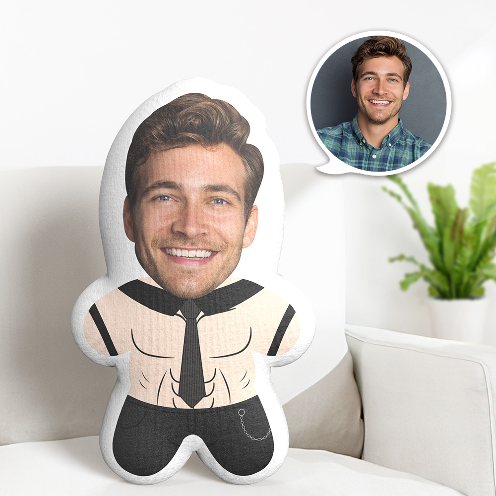 Benutzerdefiniertes Minime-wurfkissen, Männliches Stripper-gesichtskissen, Personalisiertes Foto-minime-kissen - dephotoblanket