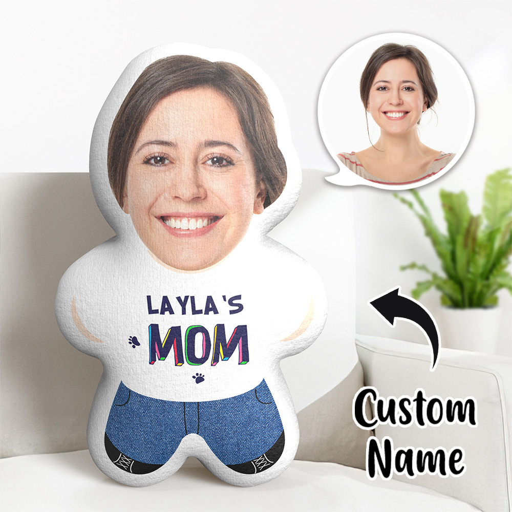 Benutzerdefinierte Gesicht Minime Kissen Hund Mama Hinzufügen Namen Kissen Geschenke Für Mutter - dephotoblanket