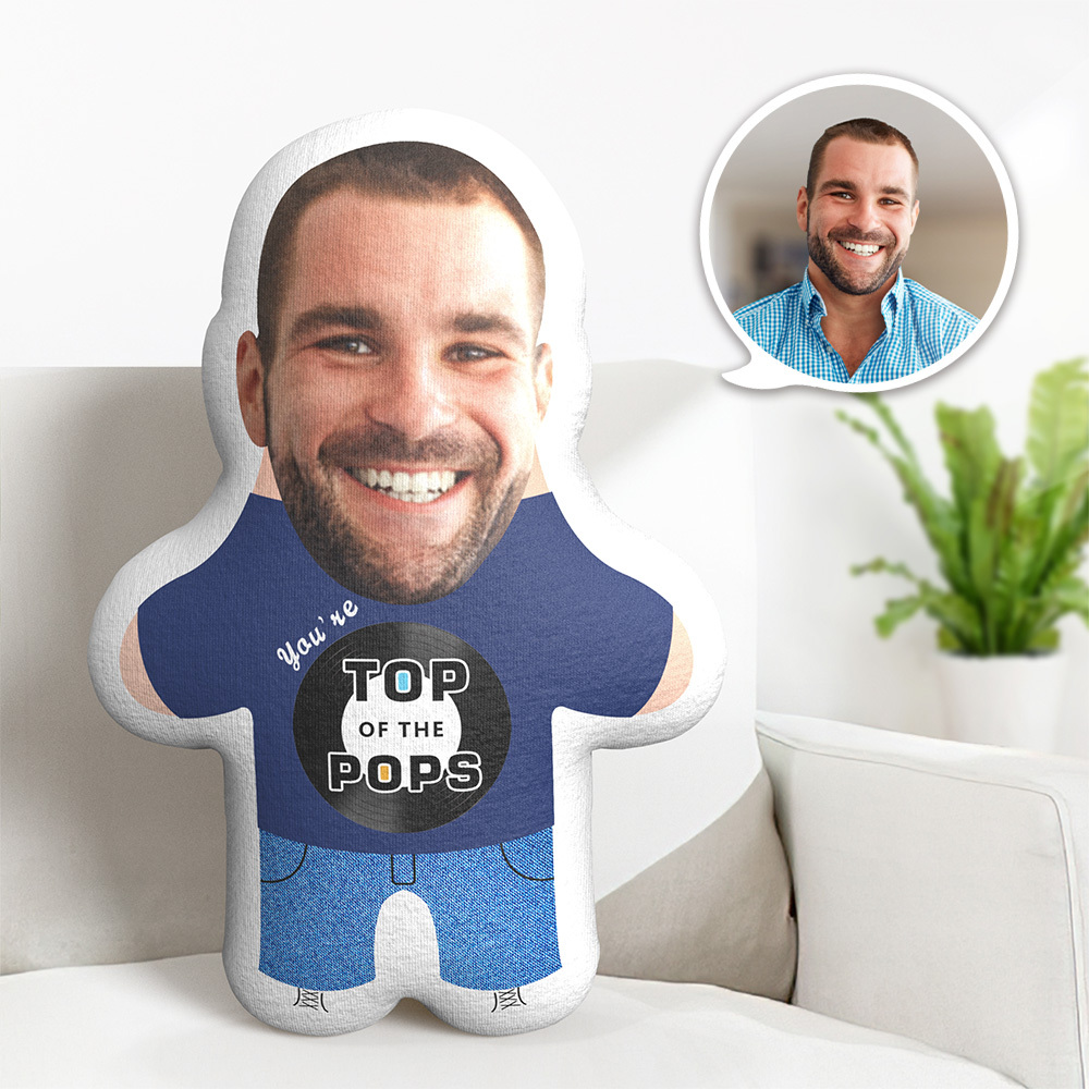 Benutzerdefinierte Minime Kissen You're Top Of The Pops Gesichtskissen Für Vatertag Neuheit Geschenk - dephotoblanket