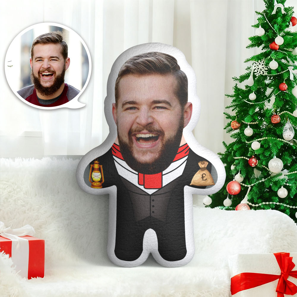 Kissen Mit Personalisiertem Foto, Scrooge-gesicht, Minime-kissen, Weihnachtsgeschenk - dephotoblanket