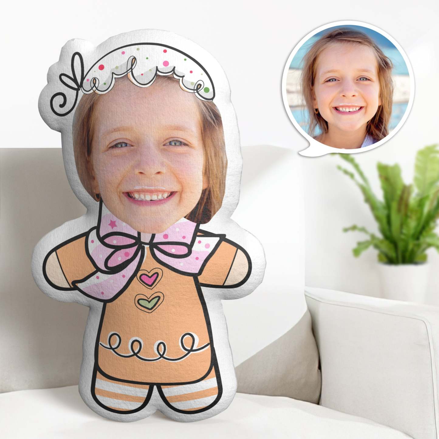 Weihnachtsgeschenke Benutzerdefinierte Cartoon Baby Minime Dekokissen Personalisierte Minime Dekokissen Geschenke - dephotoblanket