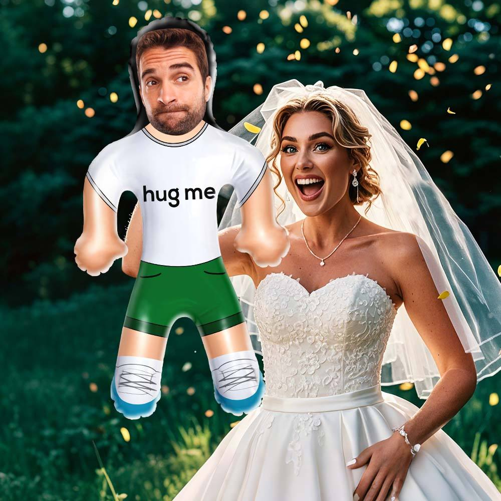 Benutzerdefinierte Luft-minime-puppe, Lustige Männer-puppen Zum Aufblasen Für Partygeschenke – Umarmen Sie Mich - dephotoblanket