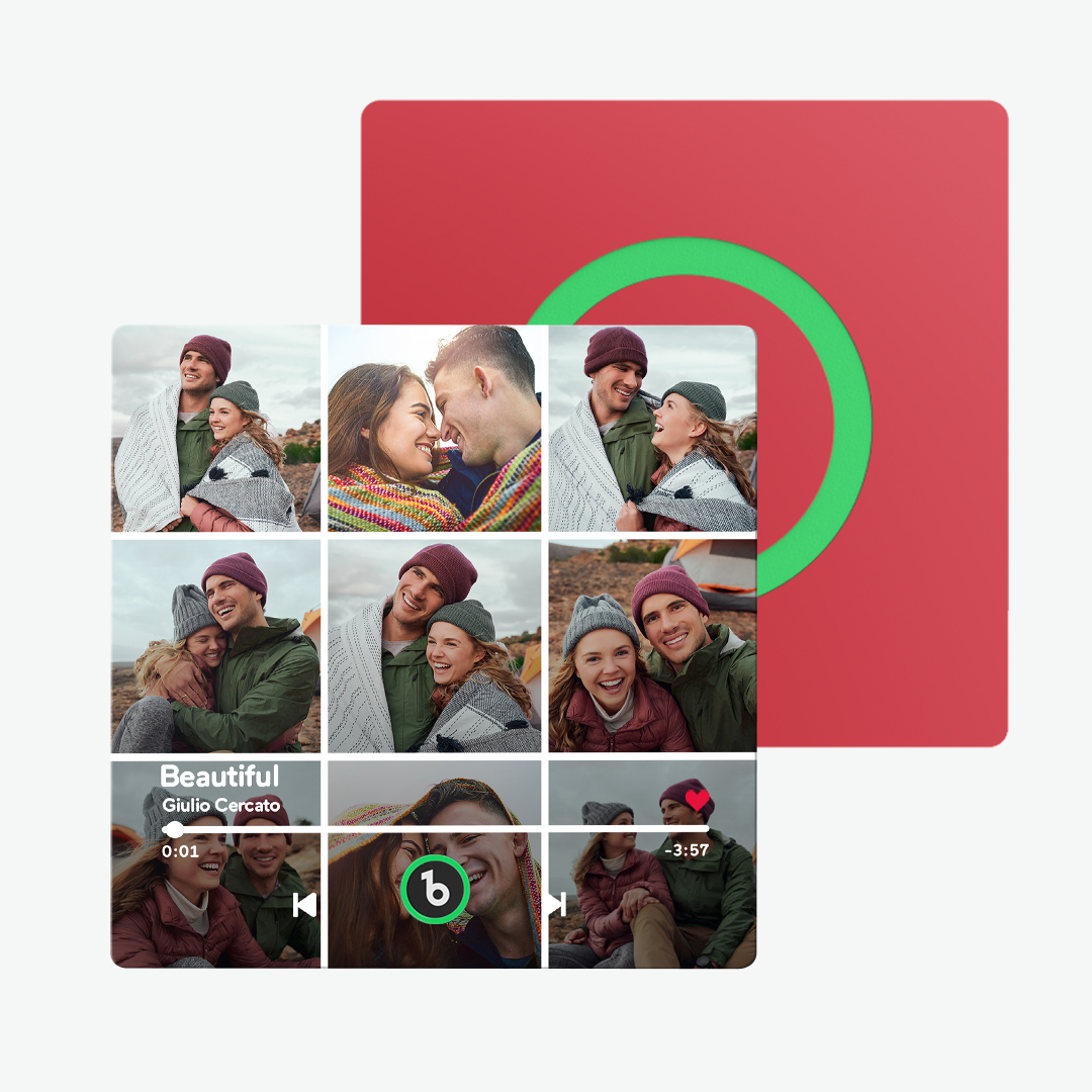 Benutzerdefinierter Musik-kühlschrankmagnet, Neu, 4.0-upgrade, Musik-foto-wandaufkleber, Der Musik Ohne Handy Abspielt, Mehrere Stile, Geschenke Für Paare - dephotoblanket