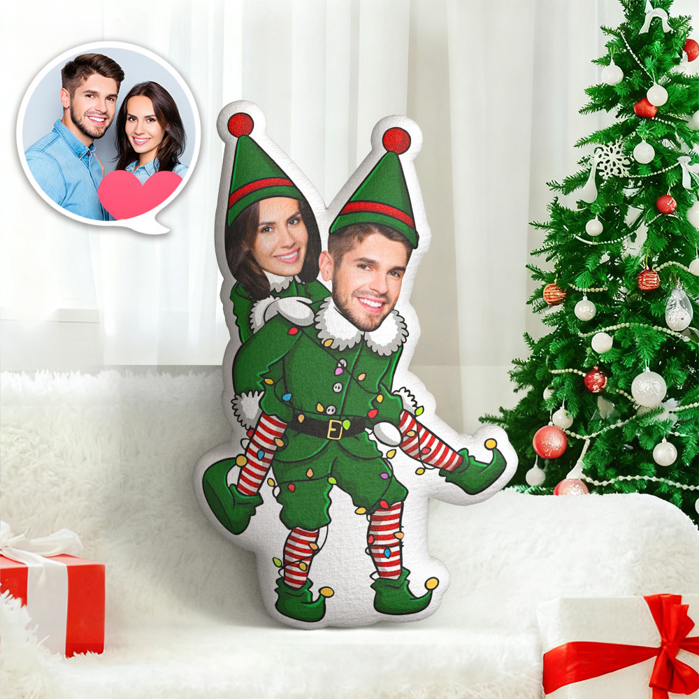 Personalisiertes Fotokissen, Gesichtskissen, Weihnachtskissen - dephotoblanket