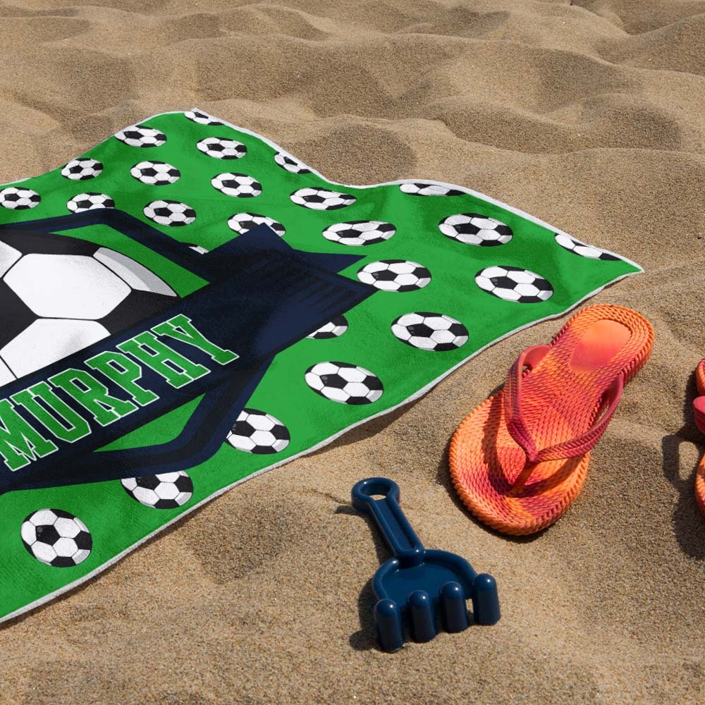 Individuelles Strandtuch Mit Namen, Ballspiele, Strandtuch, Sportgeschenke - dephotoblanket