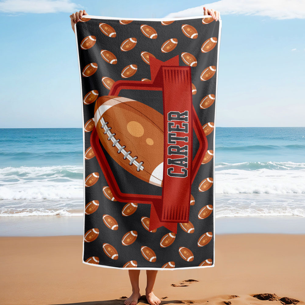 Individuelles Strandtuch Mit Namen, Ballspiele, Strandtuch, Sportgeschenke - dephotoblanket