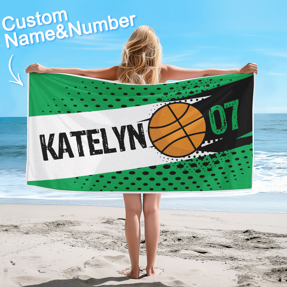Personalisiertes Bälle-strandtuch Für Strandsport, Perfekte Geschenke - dephotoblanket