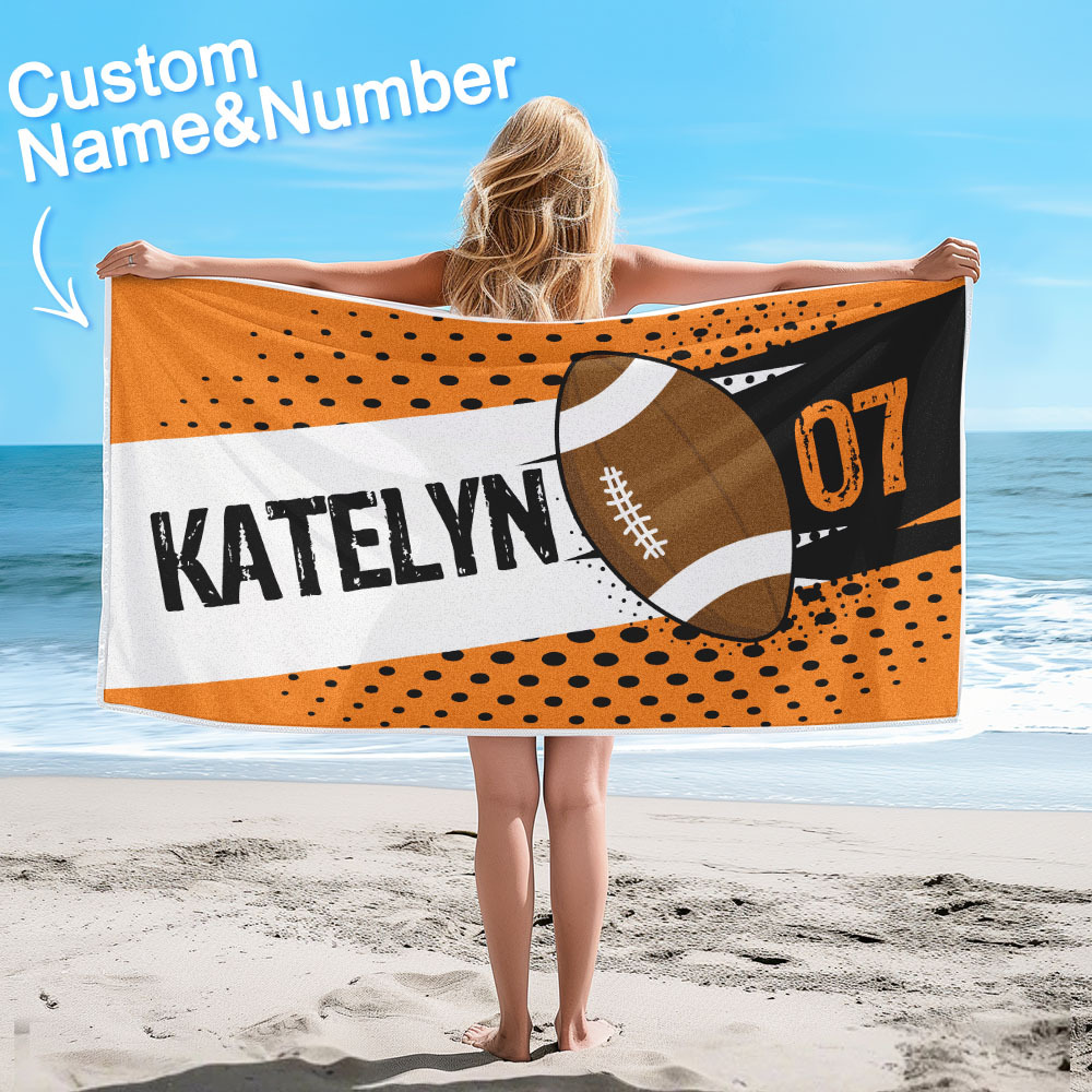 Personalisiertes Bälle-strandtuch Für Strandsport, Perfekte Geschenke - dephotoblanket