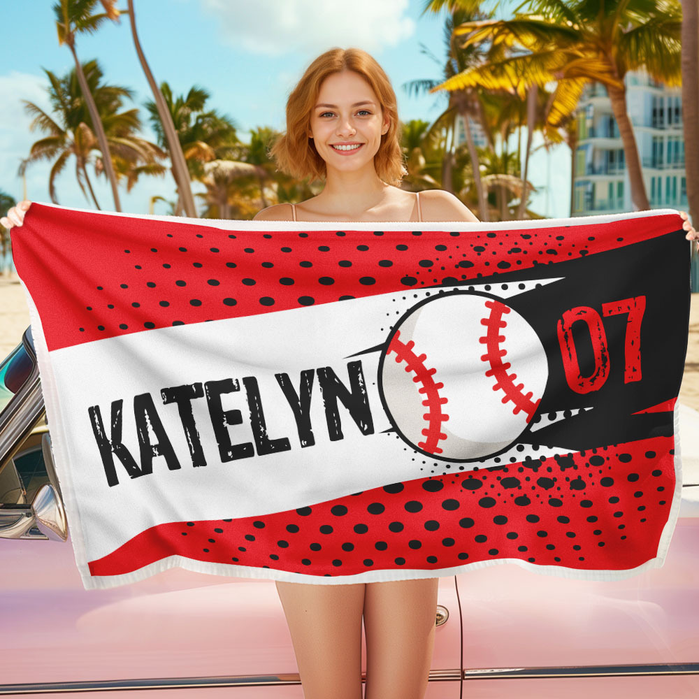 Personalisiertes Bälle-strandtuch Für Strandsport, Perfekte Geschenke - dephotoblanket