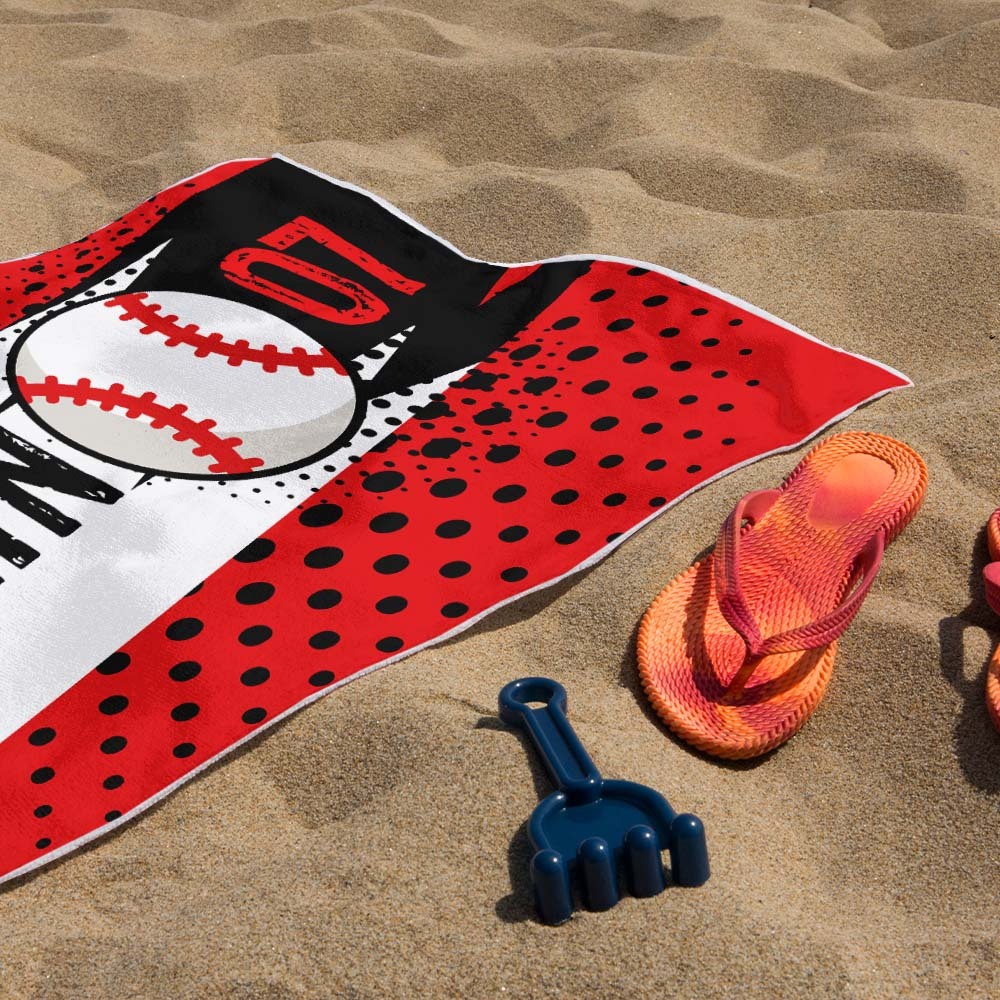 Personalisiertes Bälle-strandtuch Für Strandsport, Perfekte Geschenke - dephotoblanket