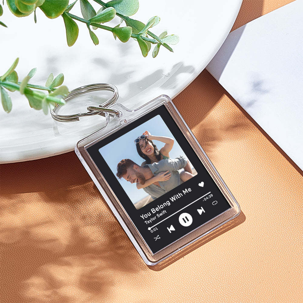 Benutzerdefinierter Spotify-musik-schlüsselanhänger. Zum Abspielen Tippen. Nfc-tag-schlüsselanhänger. Einzigartiges Geschenk Für Liebhaber - dephotoblanket