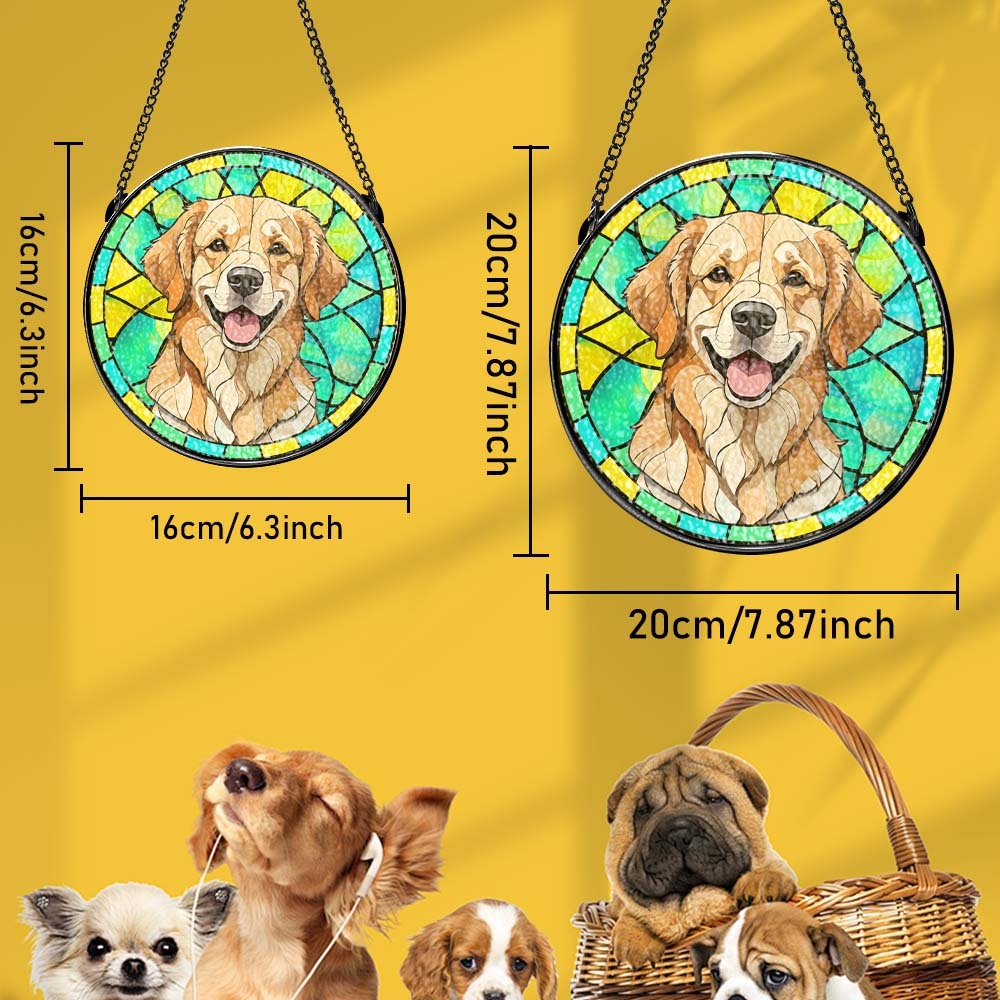 Individueller Sonnenfänger Aus Buntglas Für Haustiere, Haustier-ornament, Erinnerungsgeschenke Für Haustierliebhaber