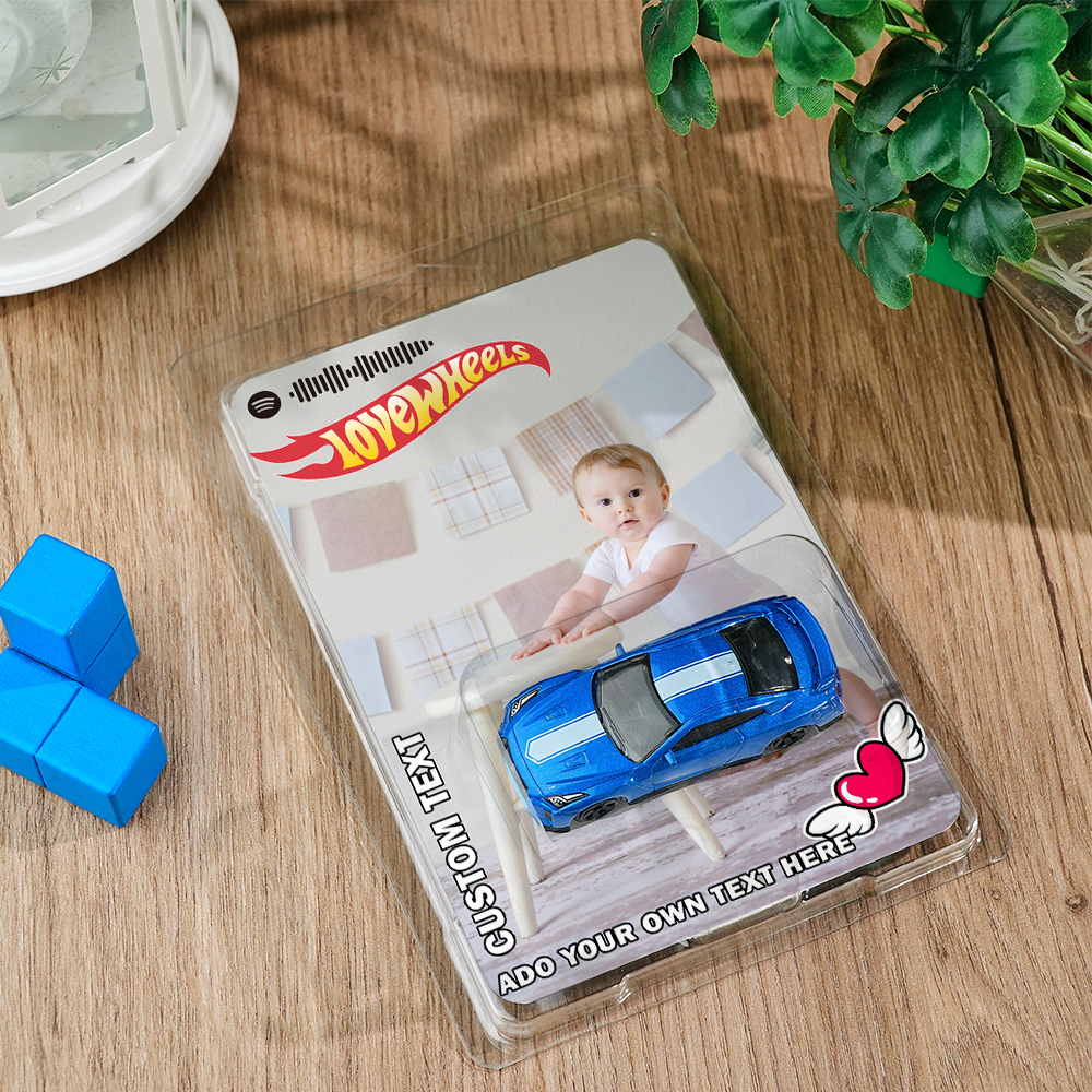 Personalisierte Musik, Hot-wheels-sportwagen, Individuelles Traumauto-spielzeug, Individuelle Verpackungsdesign-optionen - dephotoblanket