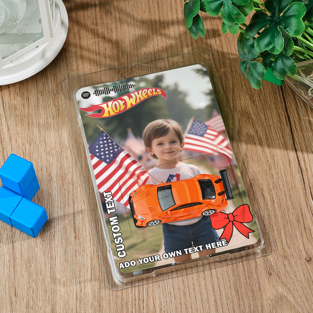 Personalisierte Musik, Hot-wheels-sportwagen, Individuelles Traumauto-spielzeug, Individuelle Verpackungsdesign-optionen - dephotoblanket