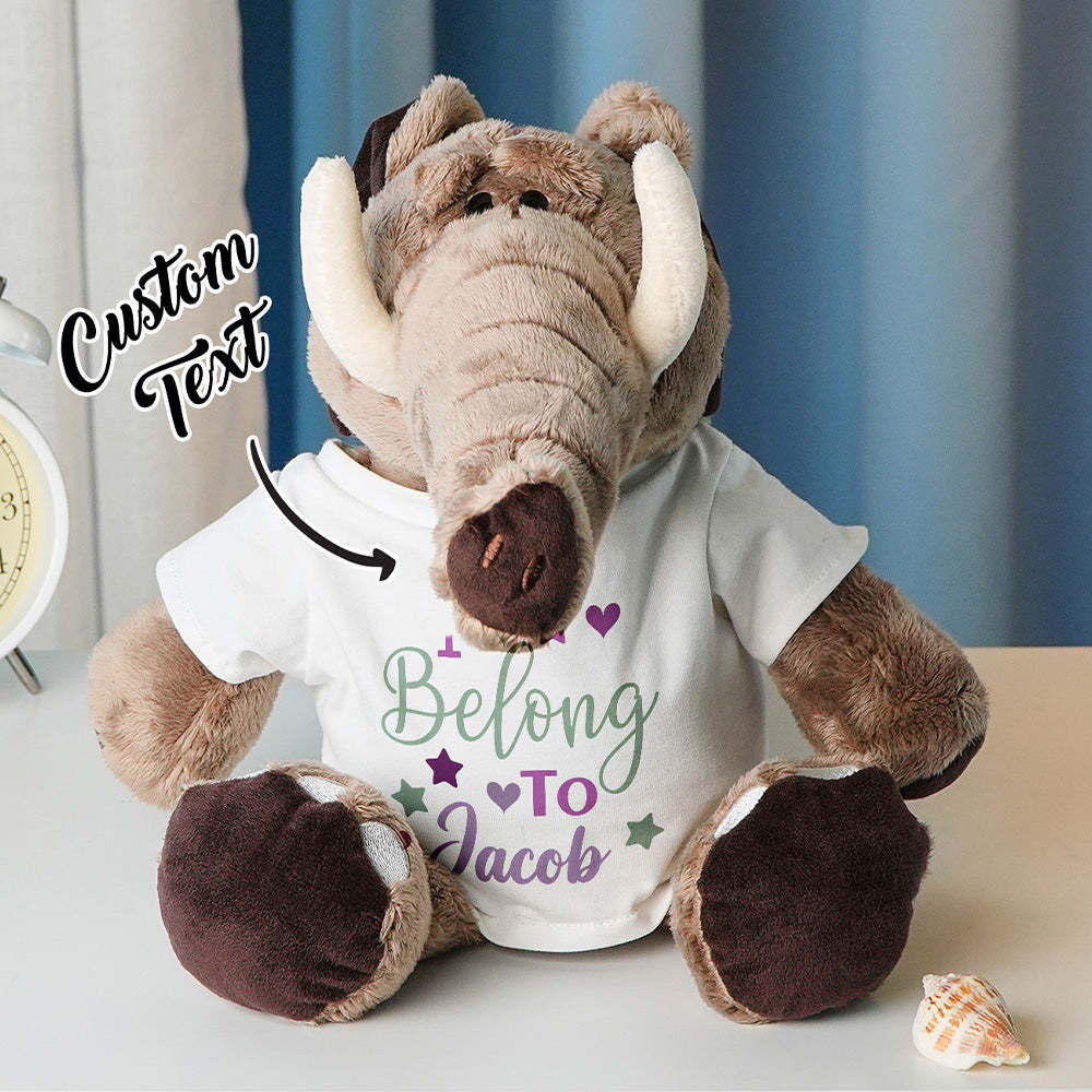 Personalisiertes Tier-plüschtier Zur Geburtsanzeige, Geschenk Für Die Babyparty - dephotoblanket