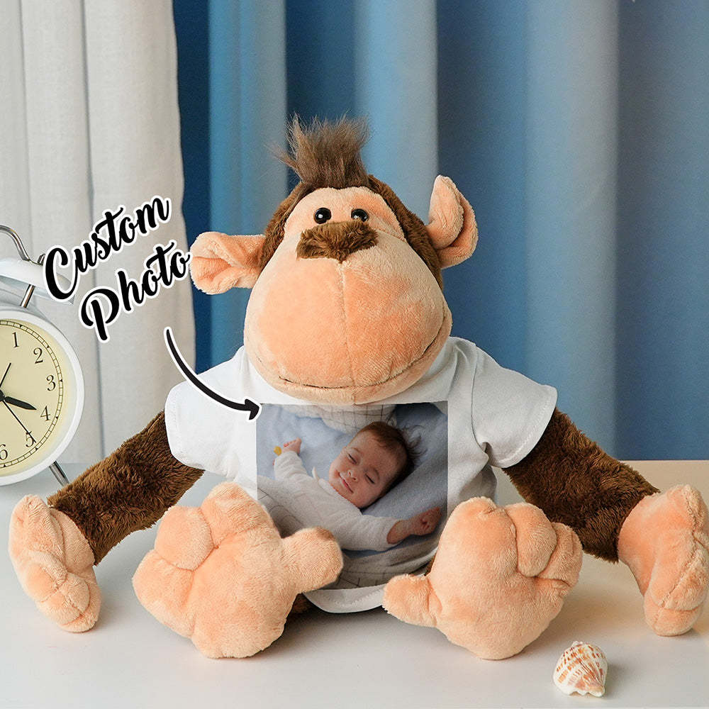 Personalisiertes Tier-plüschtier Zur Geburtsanzeige, Geschenk Für Die Babyparty - dephotoblanket