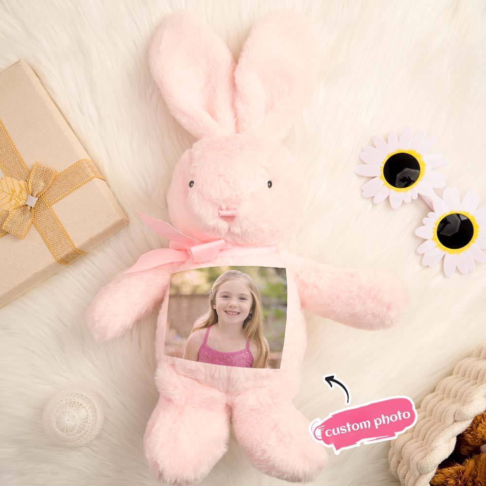 Personalisiertes Hasen-plüschtier-geschenk Für Kinder - dephotoblanket