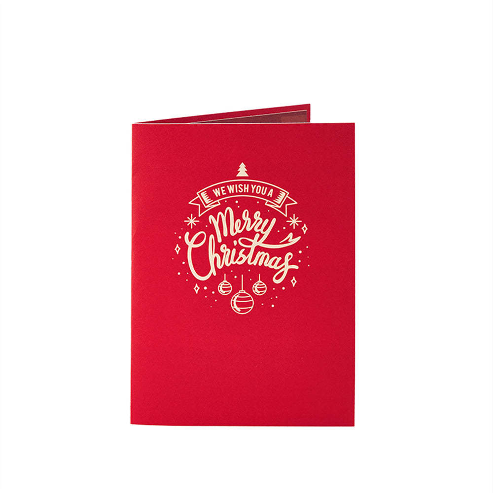 Weihnachts-3d-pop-up-karte, Weihnachtsmann-ornament-grußkarte - dephotoblanket