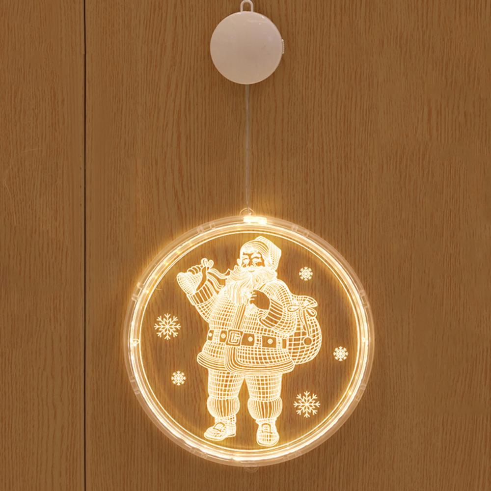 Weihnachten Dekorative Fenster Hängende Lichter Dekorationen Led Lichter Fenster Hängende Ornament - dephotoblanket