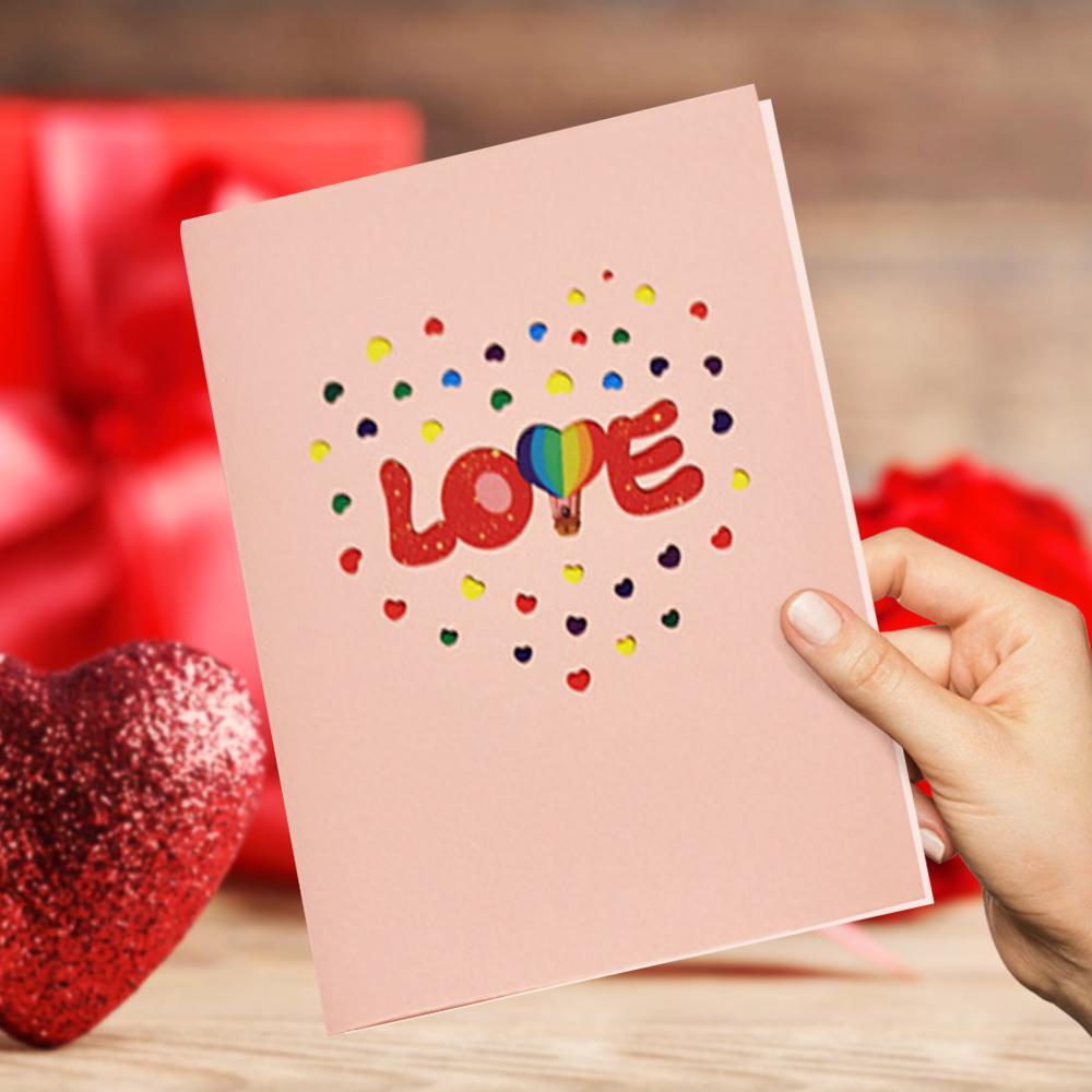 Ich liebe dich 3D-Pop-Up-Grußkarte