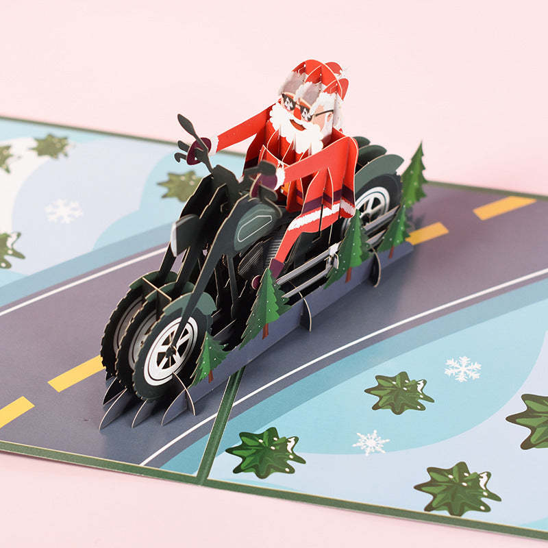 Weihnachtsmann 3d Pop-up-karte Grußkarte - dephotoblanket