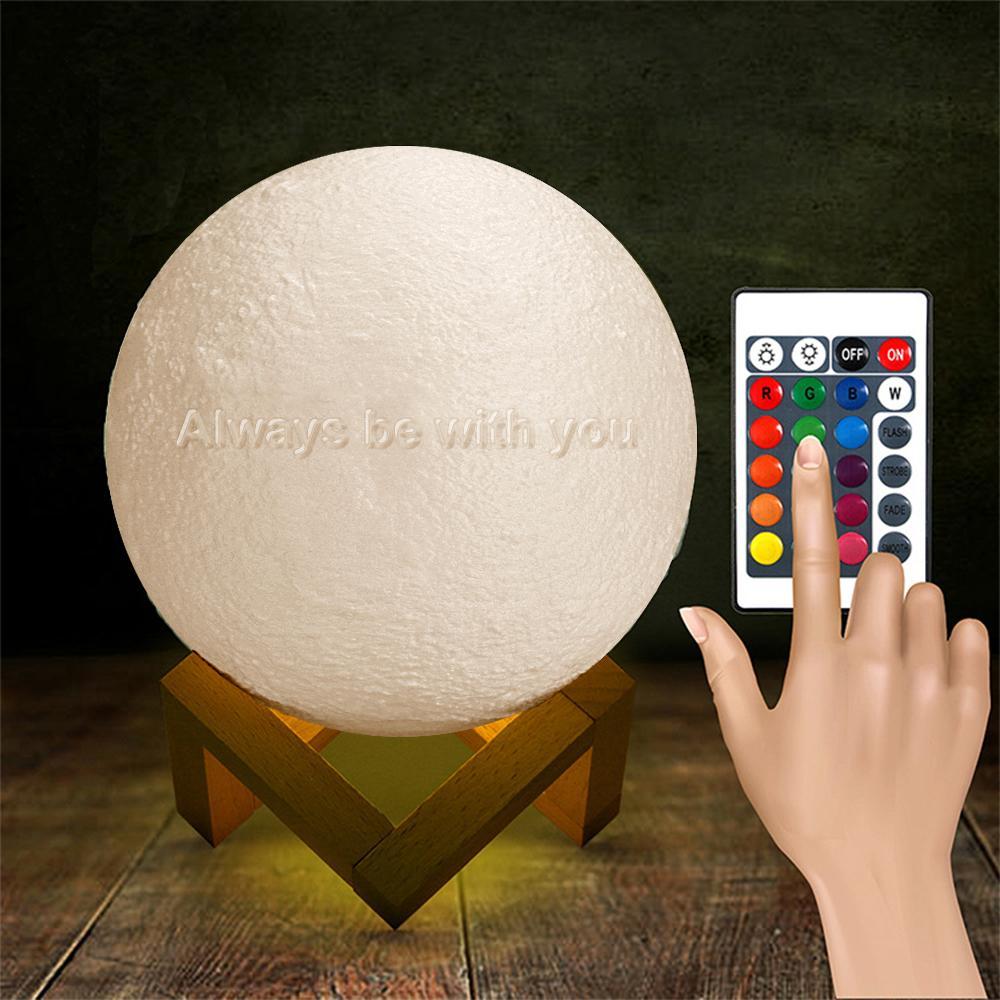 Mondlampe Mit Individuell Graviertem Text - dephotoblanket
