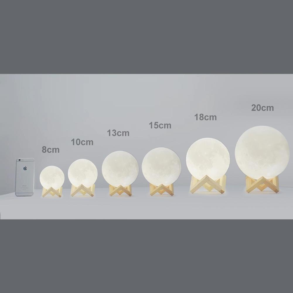 Individuell Gravierte 3d-druck-foto-mondlampe - dephotoblanket