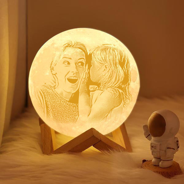Geschenke Für Sie Personalisierte Mondlampe Foto & Gravur Benutzerdefinierter 3d-druck Luna Light