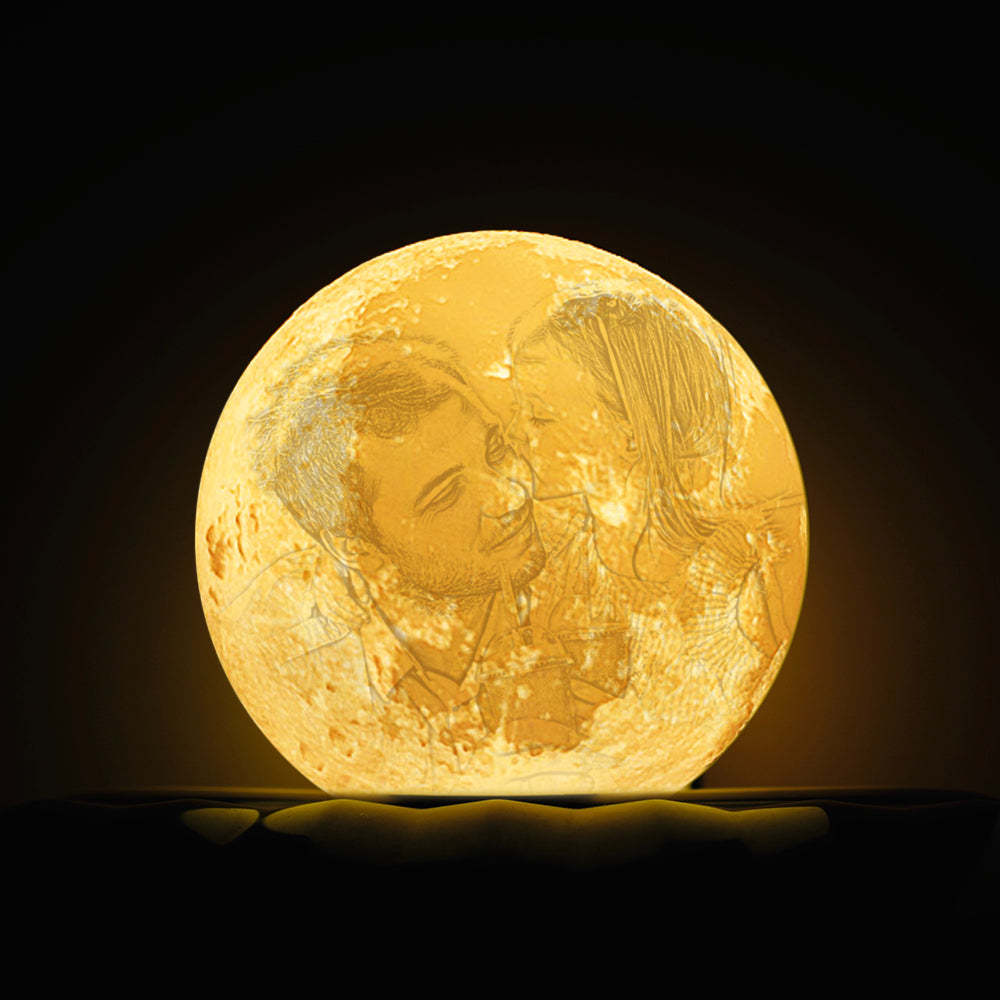 Personalisierte Foto-mondlampe Als Geburtstagsgeschenk Für Sie - dephotoblanket