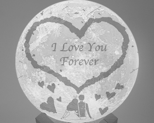 Mondlampe Personalisiert Mit Bild & Gravur Benutzerdefinierter 3d-druck Luna Light Für Sie Jubiläumsgeschenke - dephotoblanket