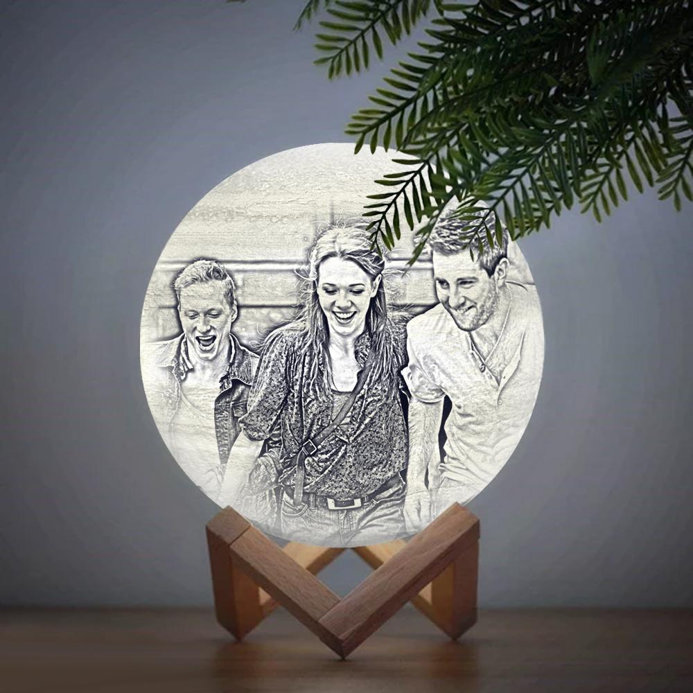 Benutzerdefinierte, Kreative 3d-gedruckte Jupiter-lampe, Personalisiertes Geschenk Für Einen Freund – Zwei Farben Berühren (10–15 Cm) - dephotoblanket